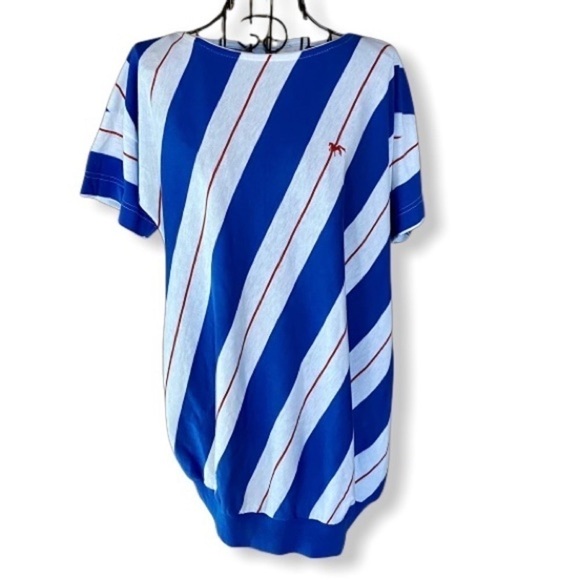 Vintage Chesterfield Striped Scoop Neck Top Size Medium - Picture 1 of 13